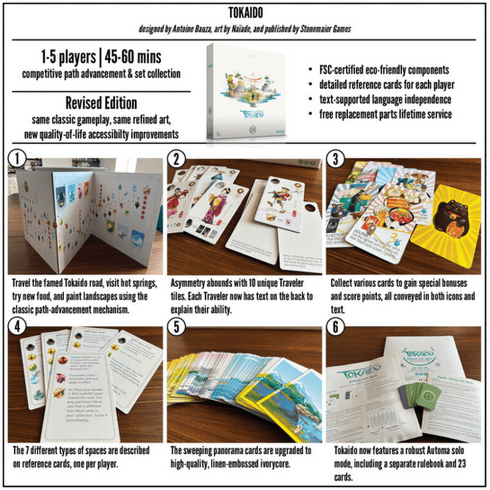Tokaido (Stonemaier Edition with Solo Rules) (Revised Edition)