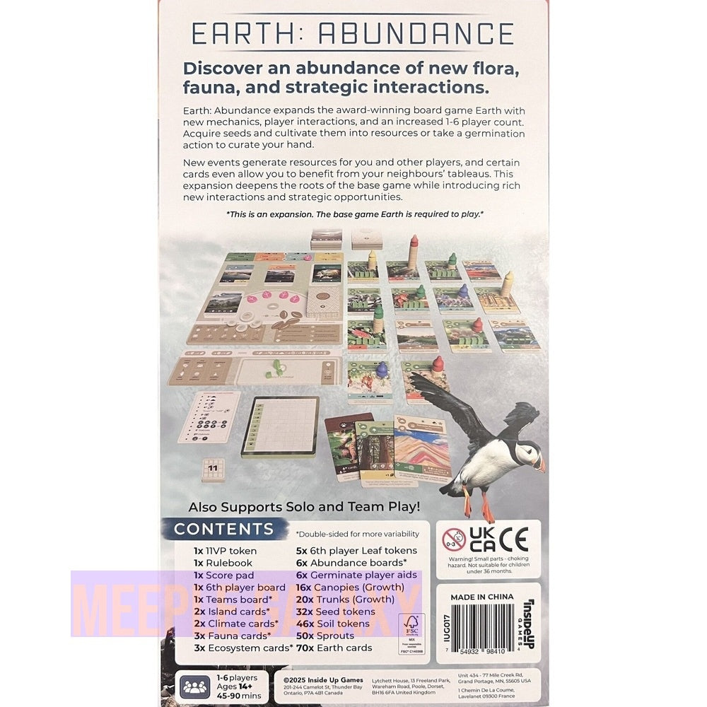 Earth Abundance Expansion