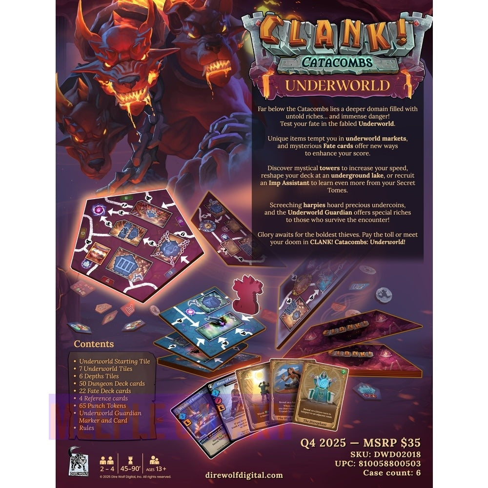 Clank! Catacombs Underworld Expansion