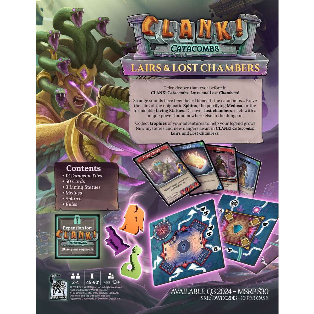 Clank! Catacombs Lairs & Lost Chambers Expansion