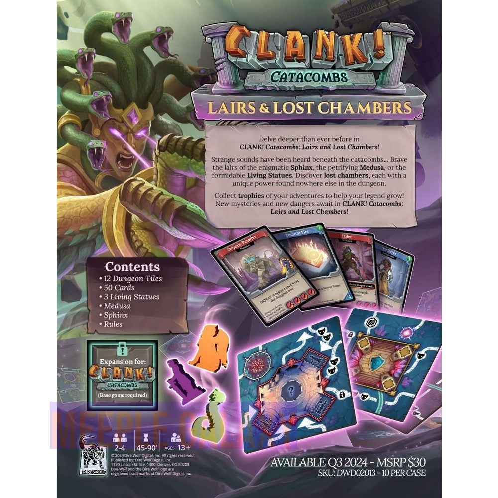 Clank! Catacombs Lairs & Lost Chambers Expansion