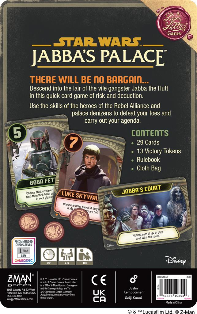Star Wars: Jabba's Palace – A Love Letter Game