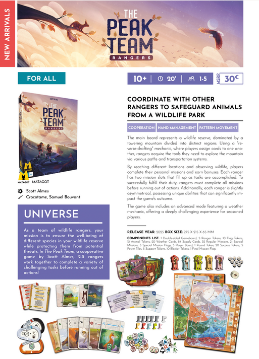 The Peak Team (Cooperative Game with Limited Communication)