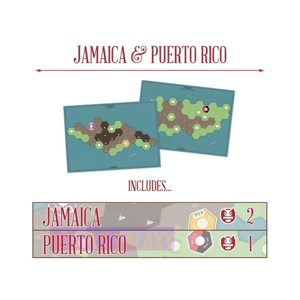 Age of Steam Deluxe: Jamaica & Puerto Rico (Promo Maps)