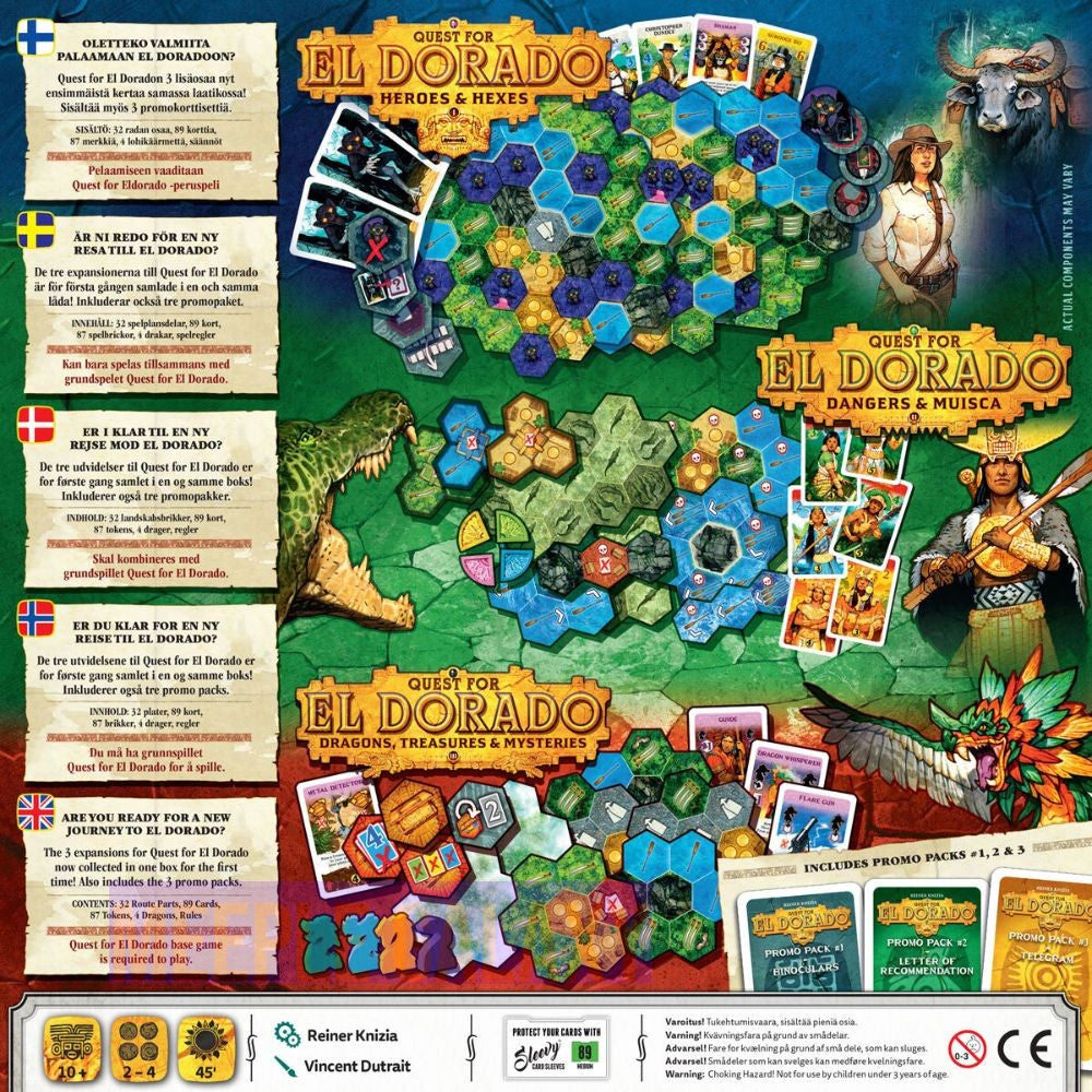 Quest for El Dorado: Expansion Collection Box (contains all 3 Expansions)