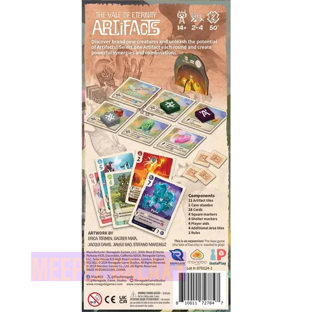 The Vale of Eternity - Artifacts Expansion