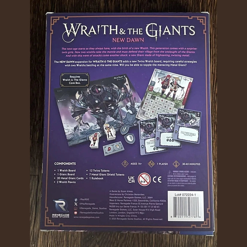 Wraith & The Giants - A New Dawn Expansion (A Solo Hero Series Game)