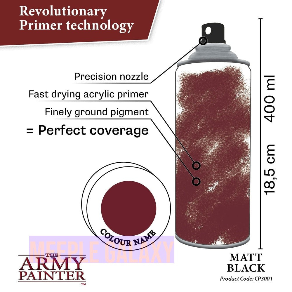 Army Painter Colour Primer - Matte Black