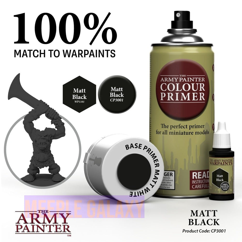 Army Painter Colour Primer - Matte Black