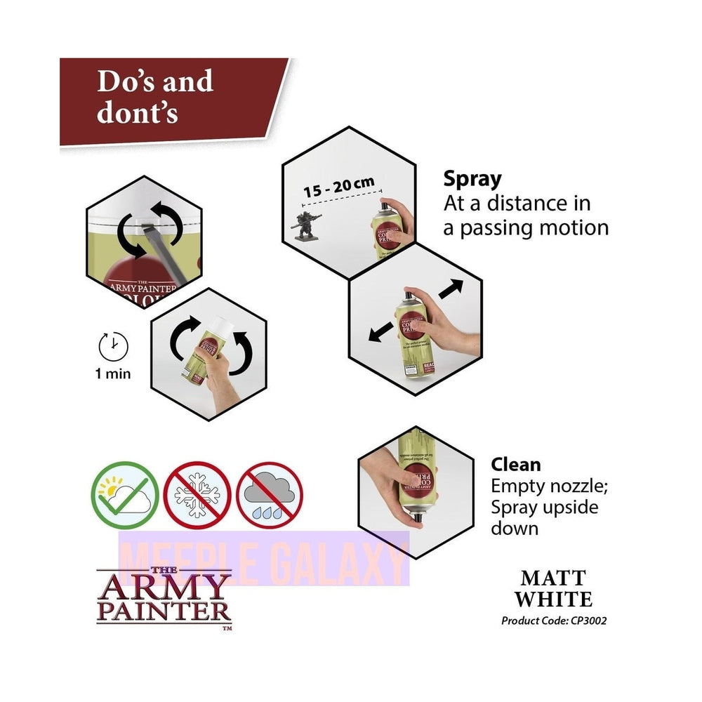 Army Painter Colour Primer - Matte White