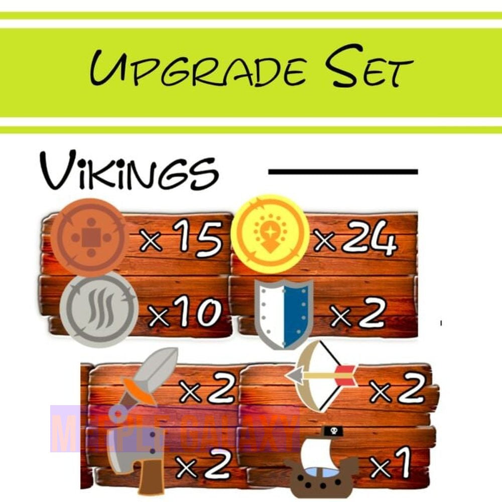 Wooden upgrade sets