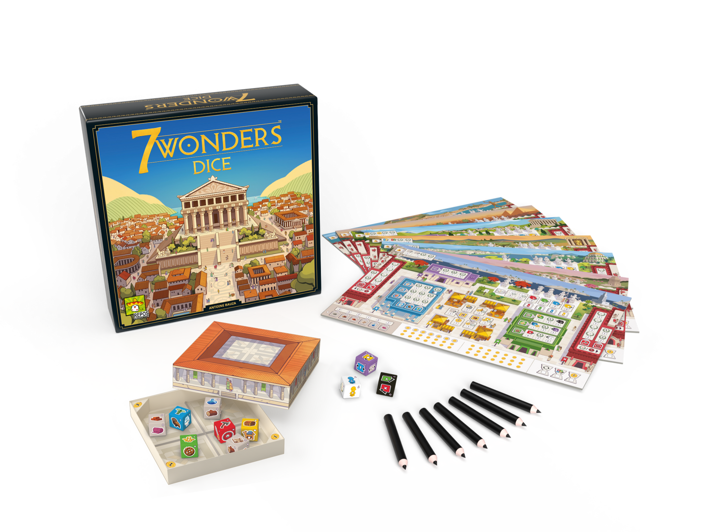 7 Wonders Dice (Norwegian Edition)