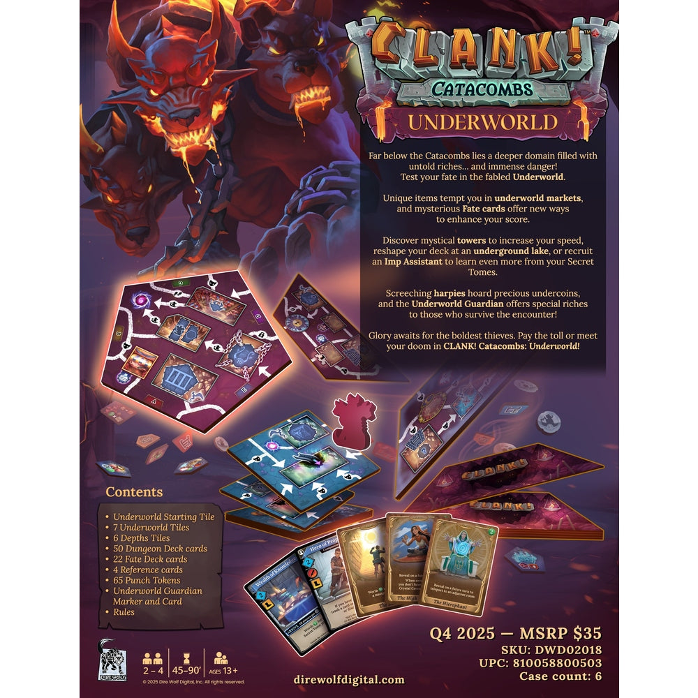 Clank! Catacombs Underworld Expansion