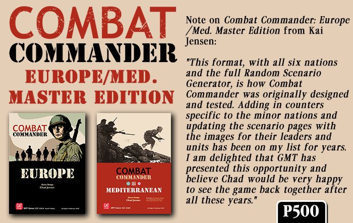 Combat Commander Europe & Mediterranean 20th Anniversary Edition