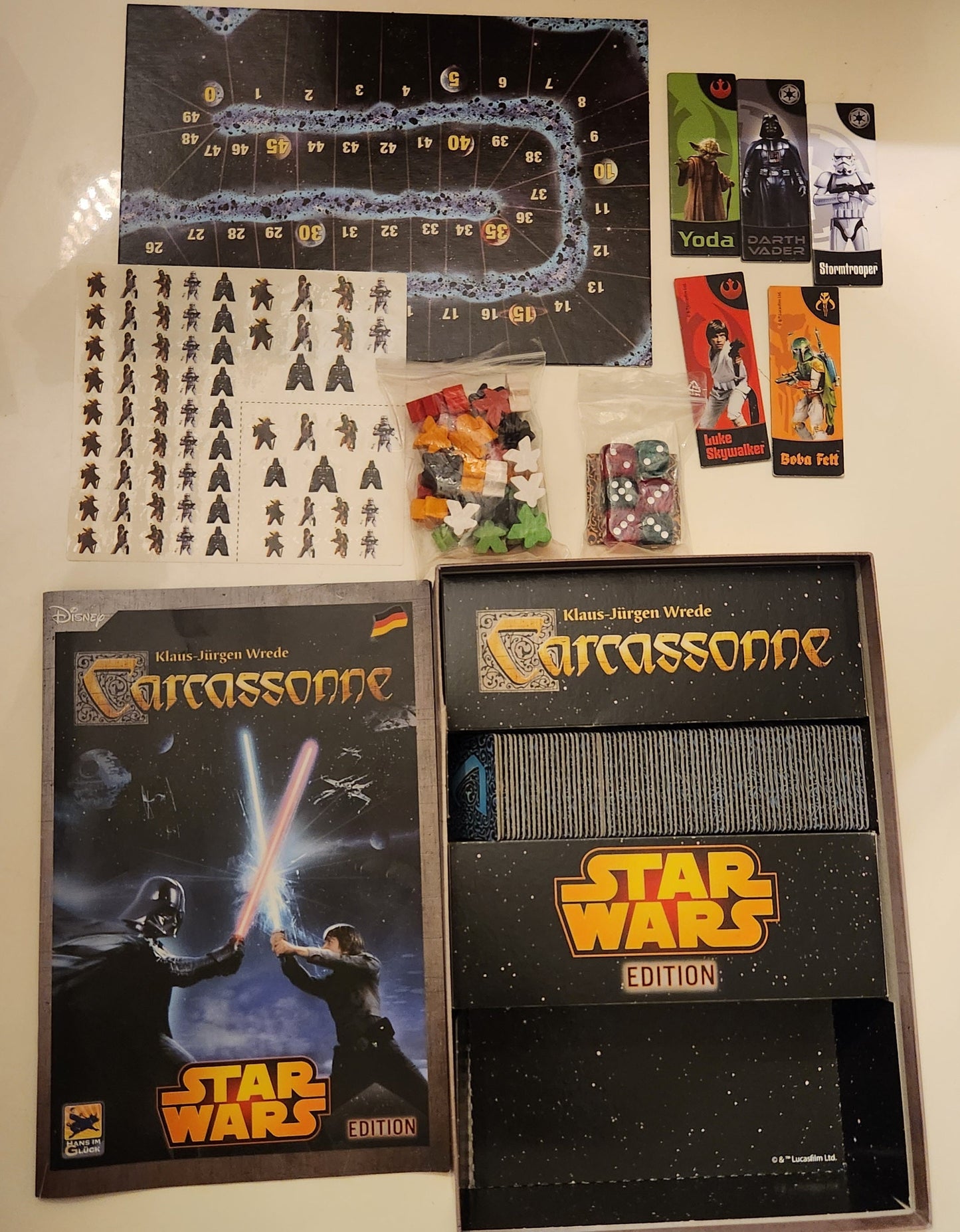 Carcassonne: Star Wars (Used Copy) Out of Print Game
