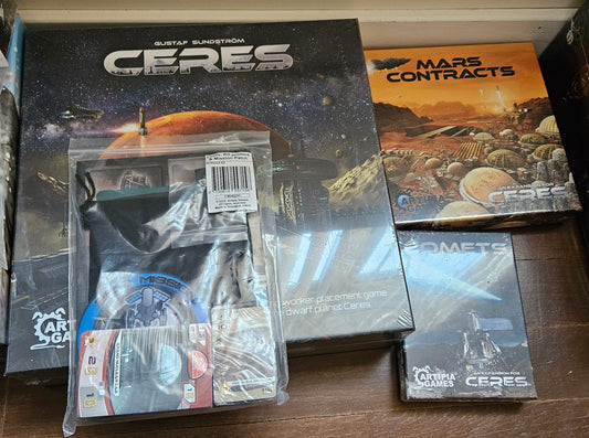 Ceres kickstarter Ceres KS Edition (Including KS Promos & Mision Patch) + Comet & Mars Contract Expansions