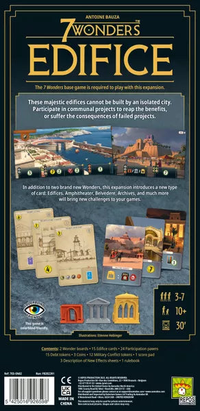 7 Wonders 2nd Edition - Edifice Expansion (Norwegian Edition)