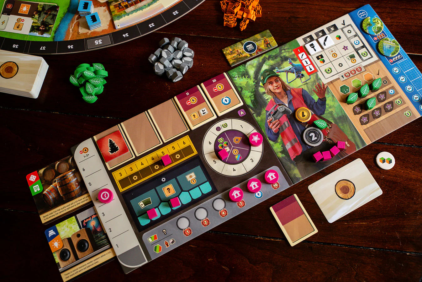 Forestry Base Game +  Forestry: Production Manager Mini Expansion