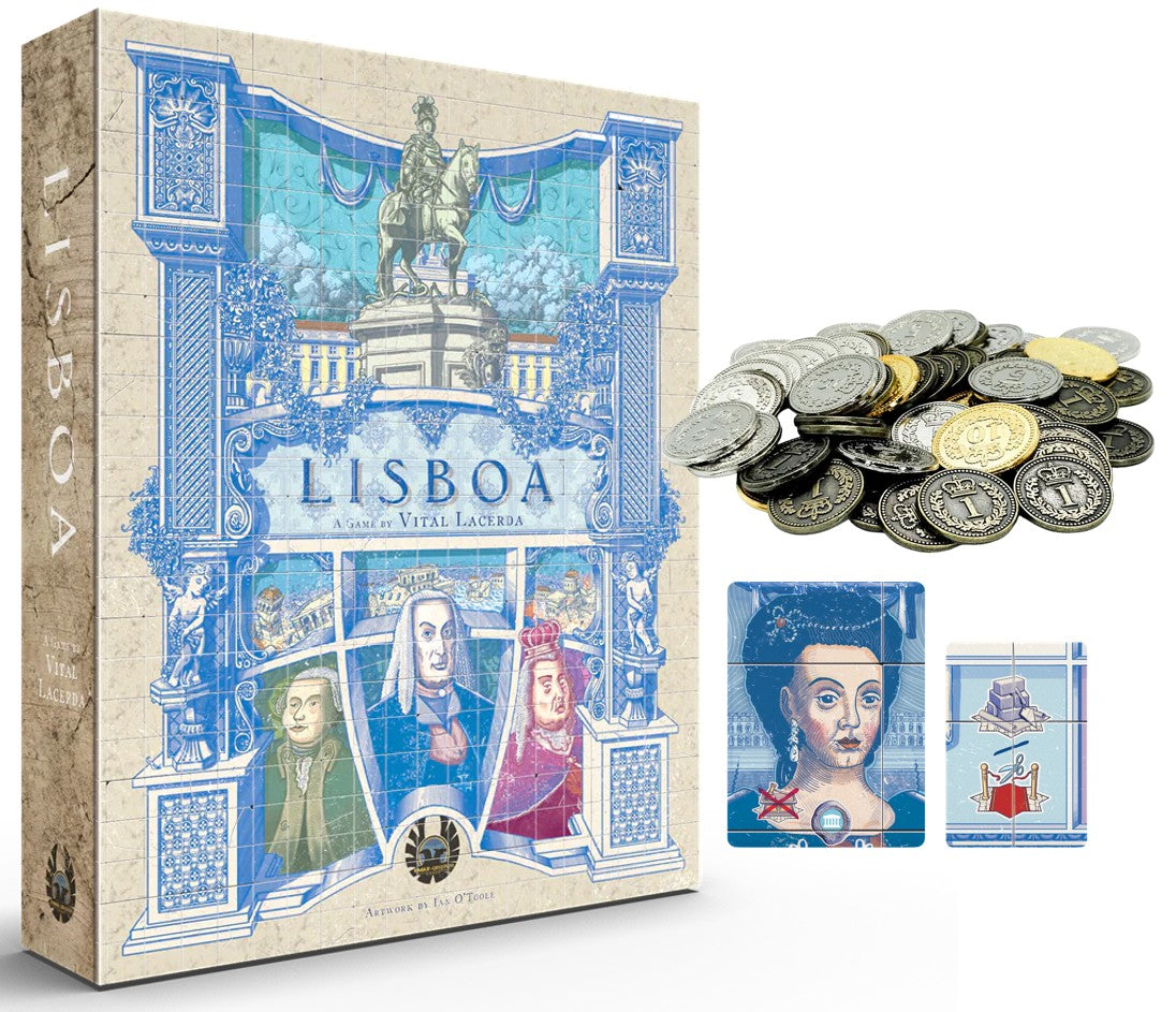 Lisboa Deluxe Edition Complete Bundle - Includes Upgrade Pack + Metal Coins + Queen Variant expansion