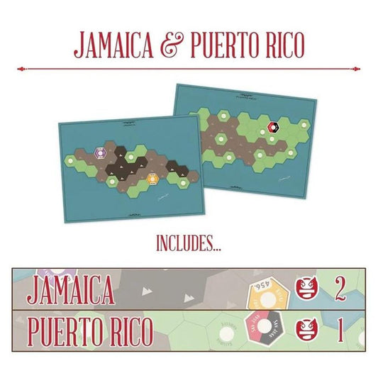 Age of Steam Deluxe: Jamaica & Puerto Rico (Promo Maps)