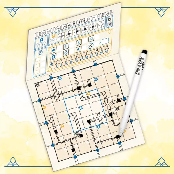 Railroad Ink Challenge: Shining Yellow Edition
