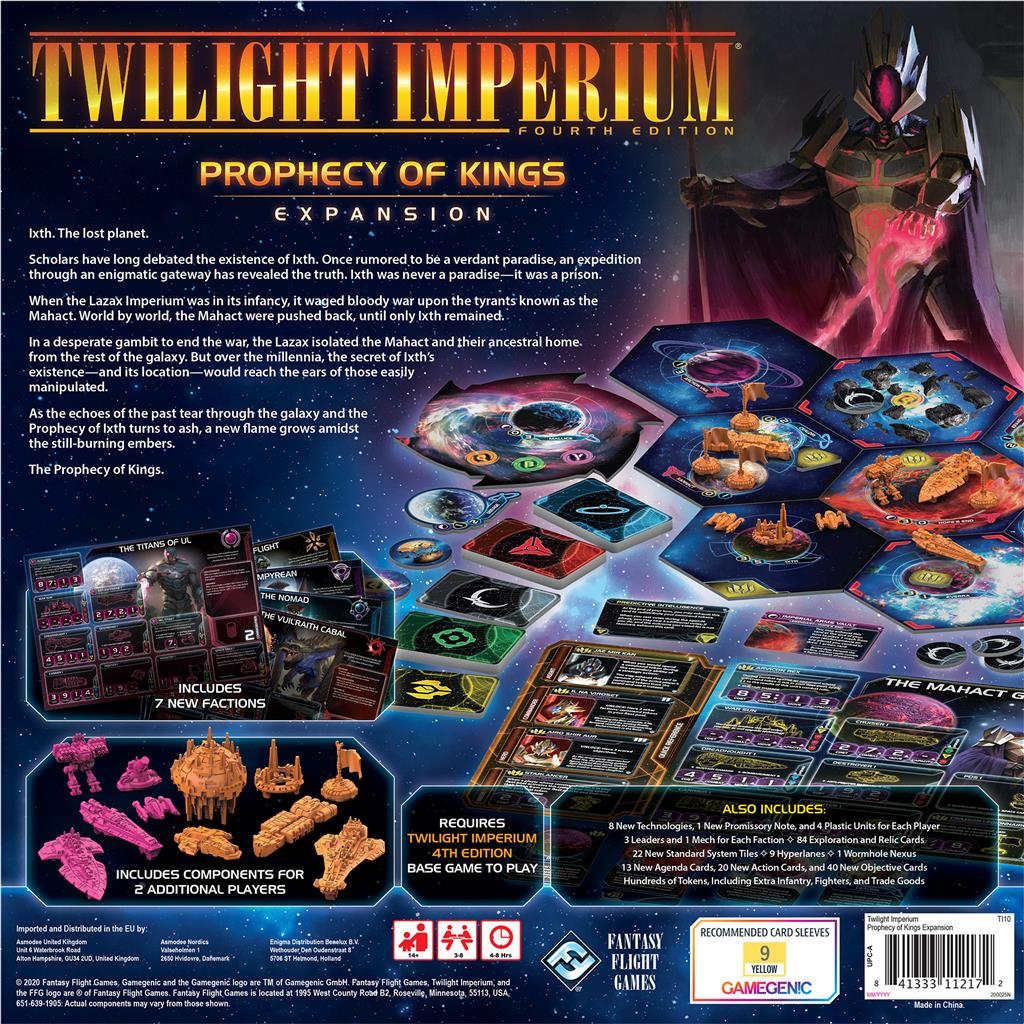 Twilight Imperium 4h Edition Prophecy of Kings Expansion (2020)