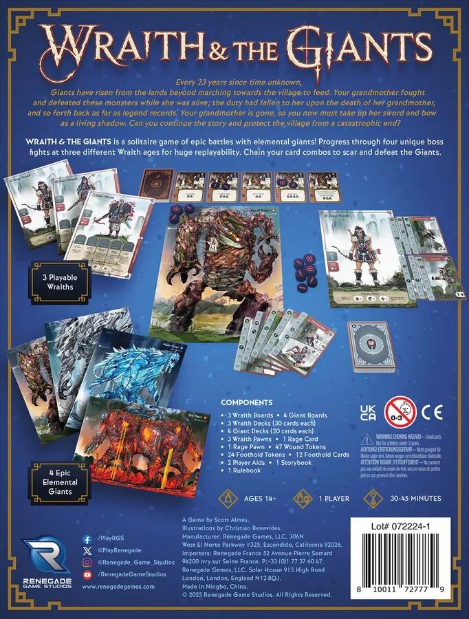 Wraith & The Giants - A Solo Hero Series Game