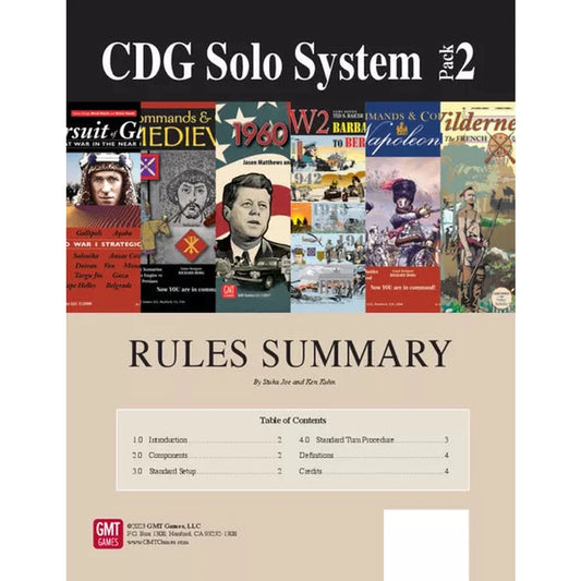 CDG Solo System Pack #2