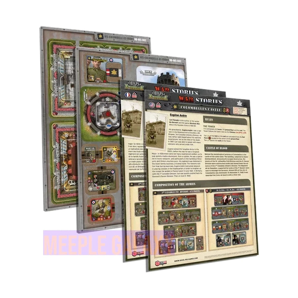 Heroes Of Normandie - Lot Ferme Fortifiée & Extra Terrain Set 2 Jeu De Devil Pig Games - Foto 9