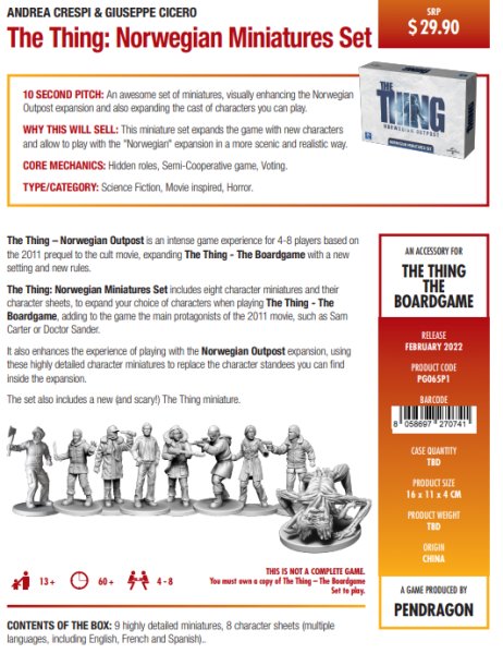 The Thing Miniatures Sets