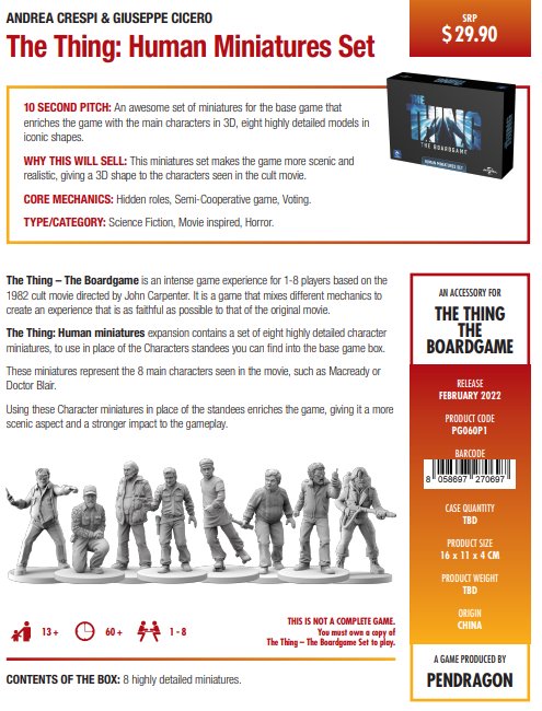The Thing Miniatures Sets